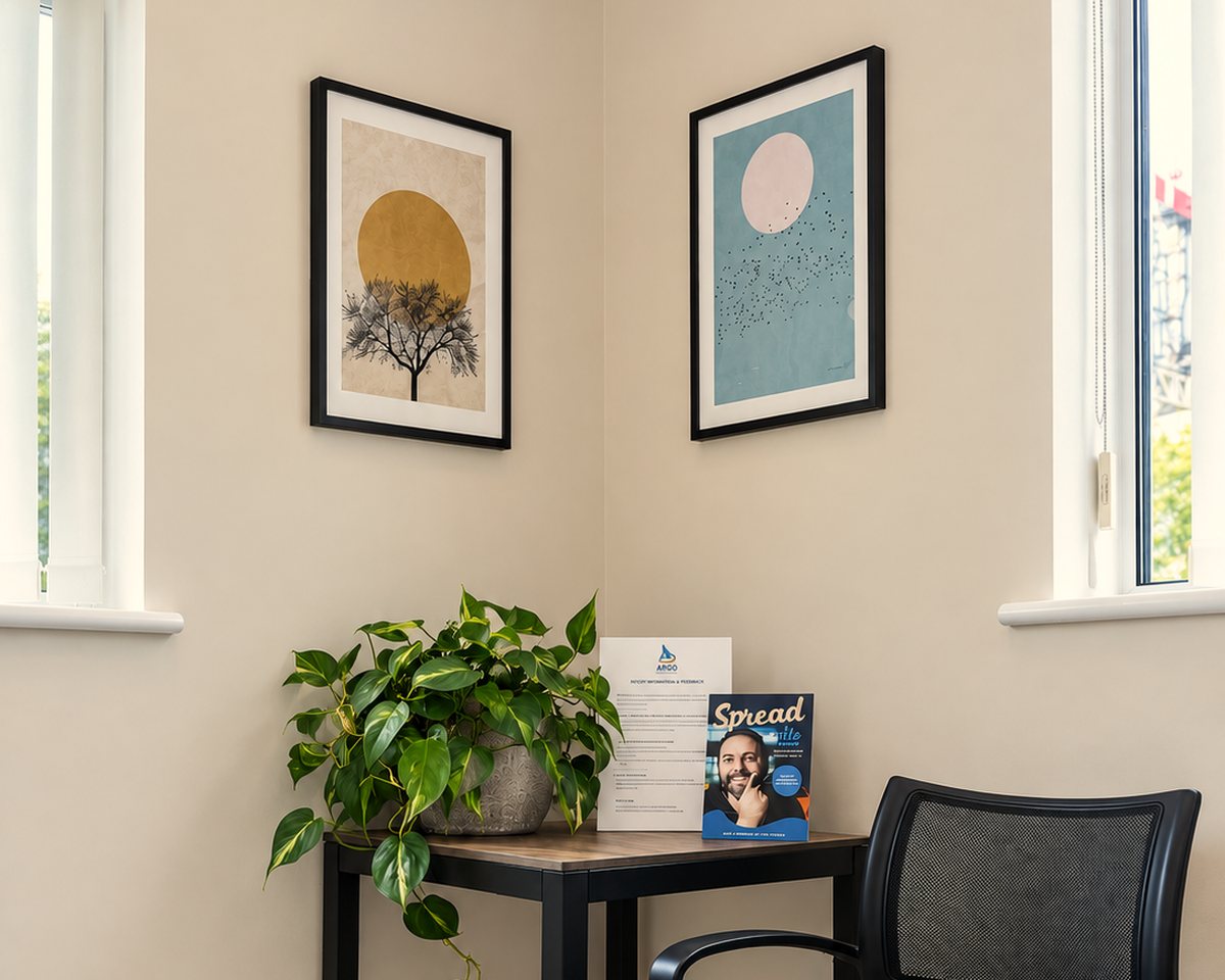 The waiting area