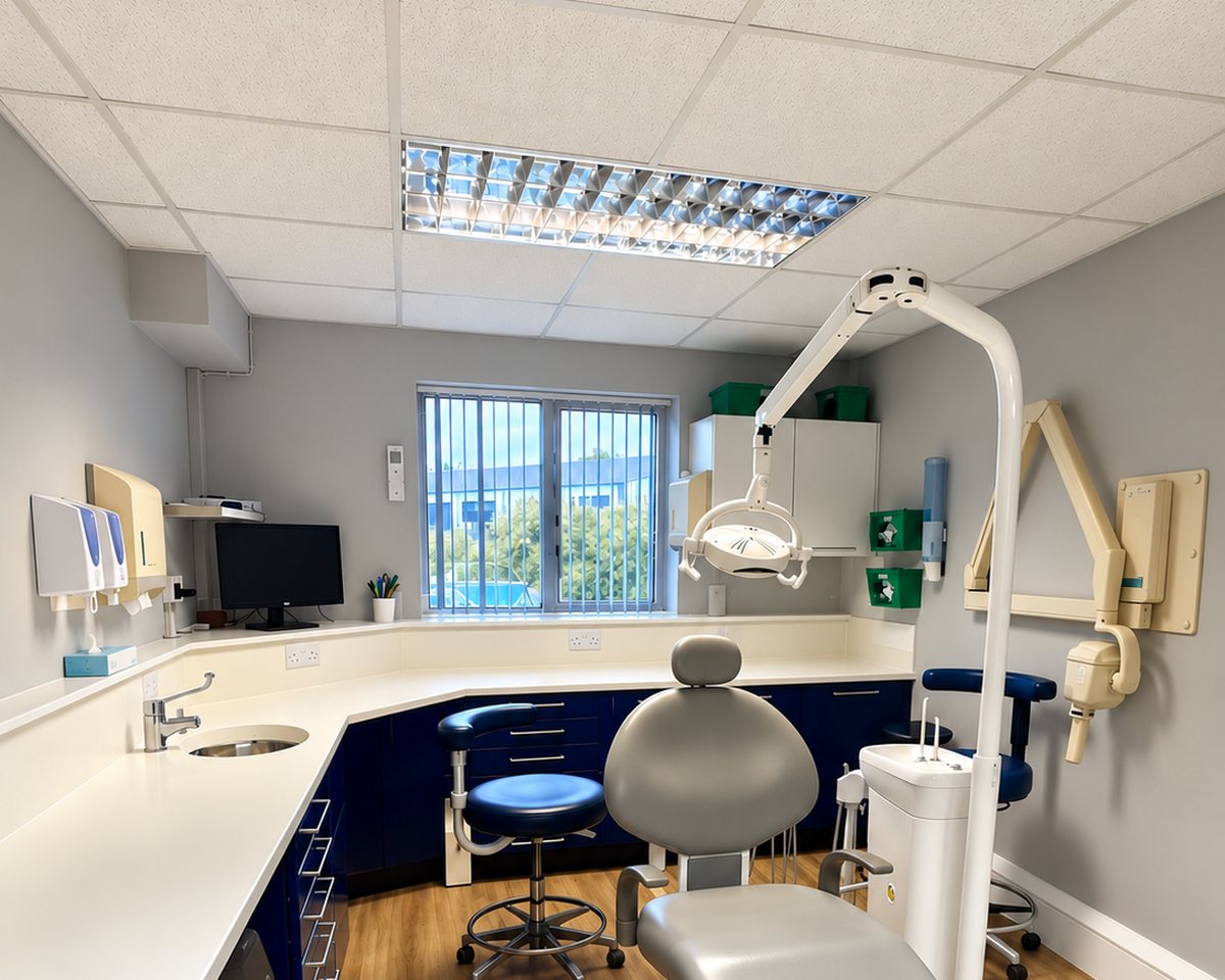 A treatment room at Argo Dental Clinic